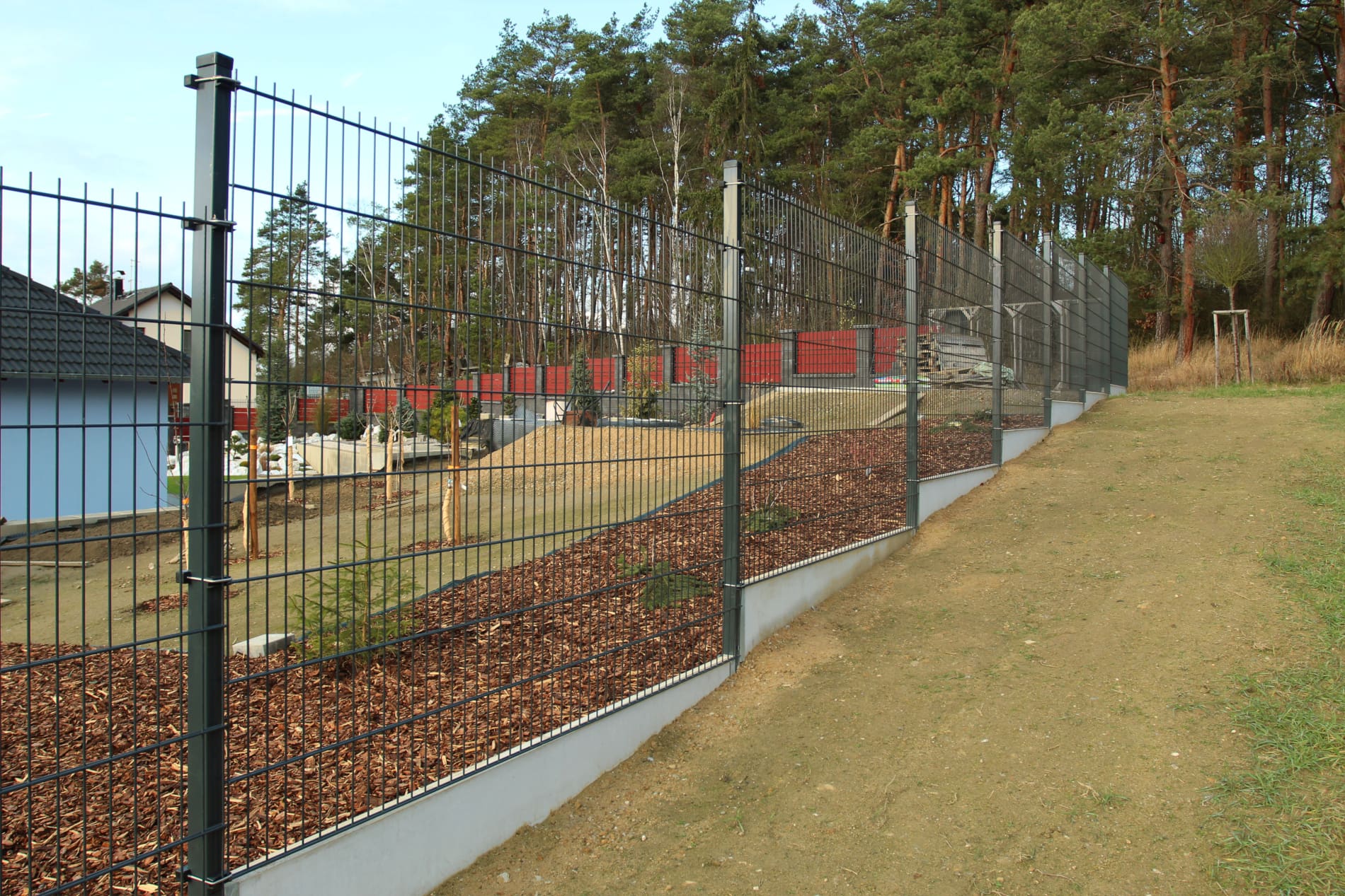 2D plotový antracitový panel